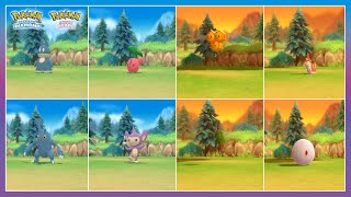 Pokémon Brilliant Diamond amp Shining Pearl All Rare Pokemon in Honey Trees [upl. by Rimaa430]