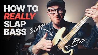 HOW TO SLAP BASS beginner intermediate and BOSS level [upl. by Etteniuq94]