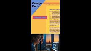 Give Your Text A Creative Spin Vertical Text In Google Docs [upl. by Eiramait]