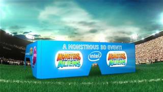 Monsters Vs Aliens 3D Super Bowl XLIII Halftime Promo [upl. by Eeram200]