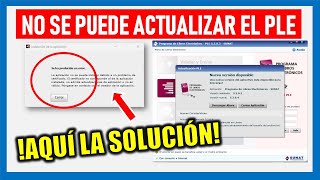 NO SE PUEDE ACTUALIZAR EL PLE SUNAT 2023 AQUÍ LA SOLUCIÓN [upl. by Aremahs767]