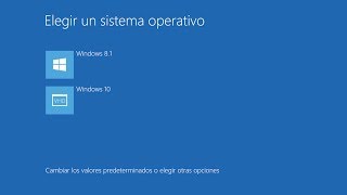 Repara Arranque de Windows 7810 ► Quitar Selección de Sistema Operativo al Encender tu PC [upl. by Zelten]