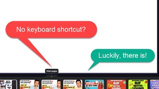 Canva Show or hide Pages  Using Keyboard [upl. by Burdelle26]