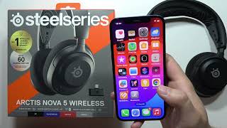 SteelSeries Arctis Nova 5 Connect to iPhone iOS [upl. by Oria]