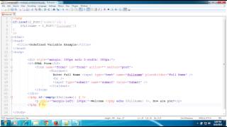 Solution for Notice Undefined variable in indexphp on line  PHP Tutorials [upl. by Regazzi114]