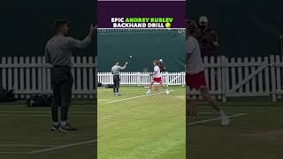 EPIC ANDREY RUBLEV BACKHAND DRILL tennis shorts [upl. by Fogg]