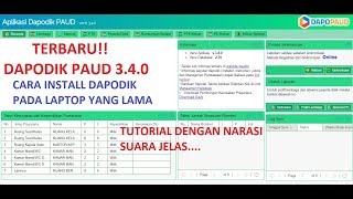 Tutorial Cara Install Dapodik PAUD 340 Semester Genap 20182019 [upl. by Lita]