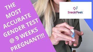 ACCURATE Gender Test at 9 Weeks Pregnant  Easy At Home Test with Sneak Peek [upl. by Wilburt57]