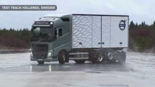 Volvo Trucks  Increased safety on slippery roads with Volvo Trucks Stretch Brake [upl. by Ahkihs872]