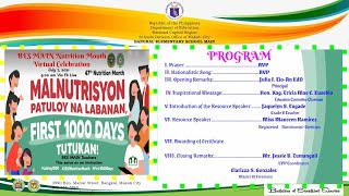 Webinar Malnutrisyon Patuloy na Labanan First 1000 Days Tutukan [upl. by Hilel]