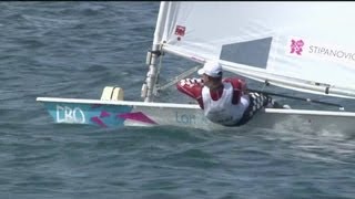 Tom Slingsby AUS Wins Mens Laser Sailing Gold  London 2012 Olympics [upl. by Ettenrahc]