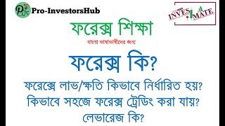 What is FOREX Trading ফরেক্স ট্রেডিং কি ও কিভাবে লাভক্ষতি হয় লেভারেজ কি [upl. by Hsuk]