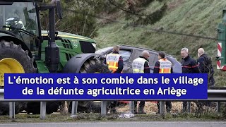 Lémotion est à son comble dans le village de la défunte agricultrice en Ariège  DRM News Français [upl. by Eatnod]