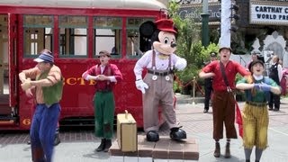 Mickey Mouse and the Red Car News Boys performing at Disney California Adventure [upl. by Enos]