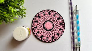 Single Color Dot Mandala Painting  Dot Mandala Art  Dotting Art [upl. by Beard612]