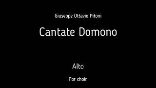 Choirchór G O Pitoni  Cantate Domino  Alto  score [upl. by Ellednek]