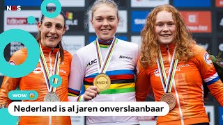 Oranje boven Drie Nederlanders op podium bij WK veldrijden [upl. by Trudi]