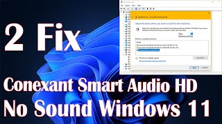 How to install conexant smartaudio hd in windows 107 [upl. by Neimad]