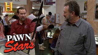 Pawn Stars Analyzing a Halberd Spear  History [upl. by Lundell168]