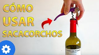 Como ABRIR una Botella de VINO con Sacacorchos [upl. by Jarvis]