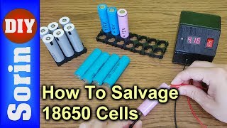 How To Test Salvaged 18650 Cells  From Laptop Batteries [upl. by Tate]