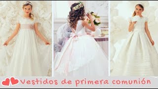 Los vestidos de primera comunión más bonitos y elegantes  Tendencias 2019 en traje  Esto es moda [upl. by Orit]