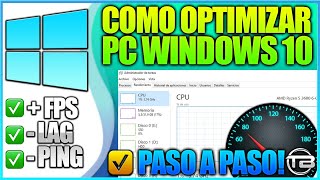 COMO ACELERAR y OPTIMIZAR WINDOWS 10 🚀 Mayor velocidad y rendimiento máximo para programas y juegos [upl. by Yael292]