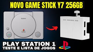 Game Stick Y7 256GB PS1  Lista de Jogos e Teste [upl. by Shandie]