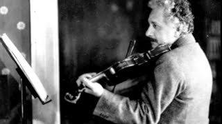 Albert Einstein NEVER BEFORE HEARD Plays Violin  Mozart Sonata in Bflat KV378 [upl. by Eerehc]