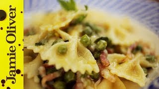 Pancetta Pea amp Mint Farfalle  Gennaro Contaldo [upl. by Aihsik]