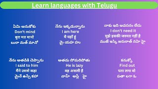 Daily Use Hindi Sentences  తెలుగు ద్వారా హిందీ నేర్చుకోండి  Lession2 [upl. by Atival113]