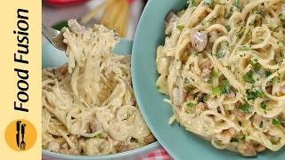 Creamy Carbonara Spaghetti Recipe by Food Fusion [upl. by Vassily]