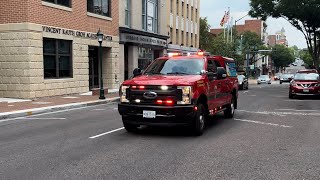 Hagerstown Fire Dept battalion chief 3 responding to an AFA￼ [upl. by Mclaughlin698]