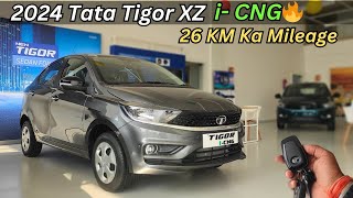 2024 Tata Tigor XZ CNG Full Detailed Review ♥️ Price amp Features Aab Bari Hai Tigor Ki Facelift [upl. by Ellertal]