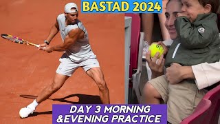 Rafael Nadal Give Ball To Baby Day 3 Practice  Atp Bastad Nordla Open 2024 Tennis [upl. by Dawaj]