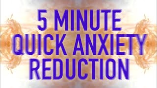 5 Minute Quick Anxiety Reduction  Guided Mindfulness Meditation [upl. by Seena558]