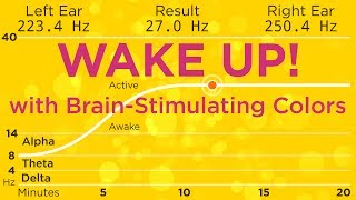 The Best Binaural Beats to WAKE UP With 589nm orange to stimulate your brain [upl. by Yeniffit833]