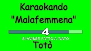 Karaoke Italiano  Malafemmena  Antonio de Curtis  TOTO  Testo [upl. by Mercado]