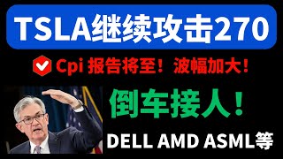 【美股嘉可能】TSLA继续攻击270！倒车接人！QQQ NVDA SOXL AAPL AMZN ASML MSFT META MU SMCI SHOP DELL LLY PLTR NFLX AMD等 [upl. by Melas]