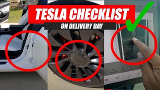 Tesla Delivery Day Checklist IMPORTANT THINGS TO DO [upl. by Oyam]