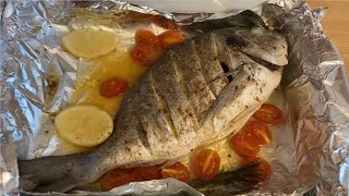 Dorade Royale Fish How to cook a full fish DeliciousampEasy [upl. by Demmahum]