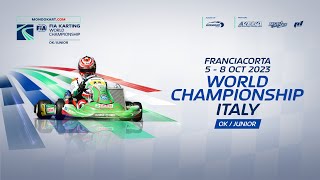 FIA Karting World Championship 2023 Junior and OK  Franciacorta Italy Saturday [upl. by Mary]