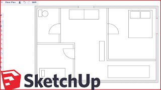 How to Make Floor Plans for Free in SketchUp [upl. by Galvin]