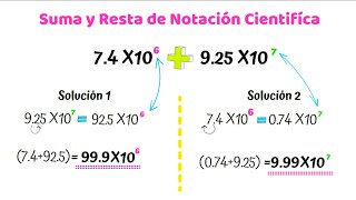 Suma y Resta de Notación Científica Facil y Rapido segunda parte [upl. by Araem343]