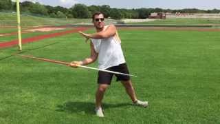 Javelin Throw  Proper Standing Throw Mechanics and Release  wwwEliteThrowsCoachingcom [upl. by Smallman818]