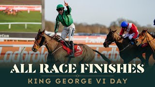 ALL RACE FINISHES FROM LADBROKES KING GEORGE DAY [upl. by Nnahs]