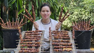 How To Make Grilled Pork Skewers Goes to market sell  Take care of the farm garden [upl. by Stiruc]