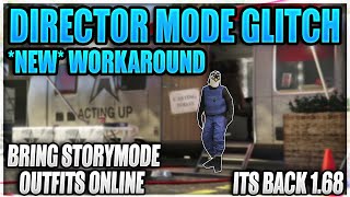 NEW WORKAROUND GTA 5 ONLINE DIRECTOR MODE GLITCH 168 GTA 5 STORY MODE OUTFITS ONLINE GLITCH [upl. by Tteve]