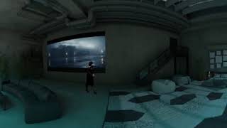 VRChat 360 World  Rainfall Abyss Aqua Sector [upl. by Ecnerwaled]