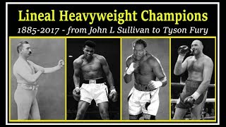 A brief chronology of lineal heavyweight champions [upl. by Marucci7]